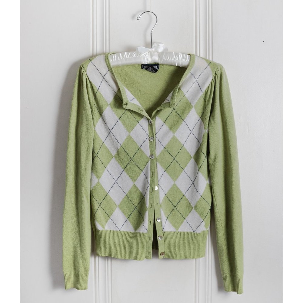 Vintage argyle cardigan